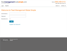 Tablet Screenshot of fleetmanagementmadesimple.com